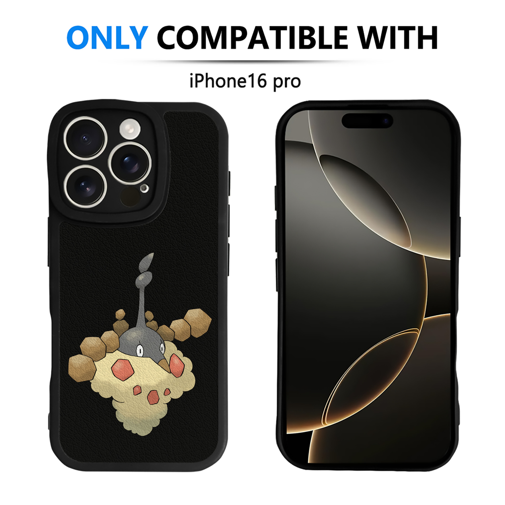 （画像用） ポケットモンスター Pokémon 【iPhone 16シリーズ対応】シリコンスマホケース（レザー調） 材質：シリコン